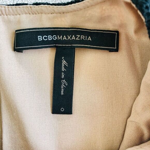 BCBGMAXAZRIA Ceara Black Lace Dress - Picture 3 of 11